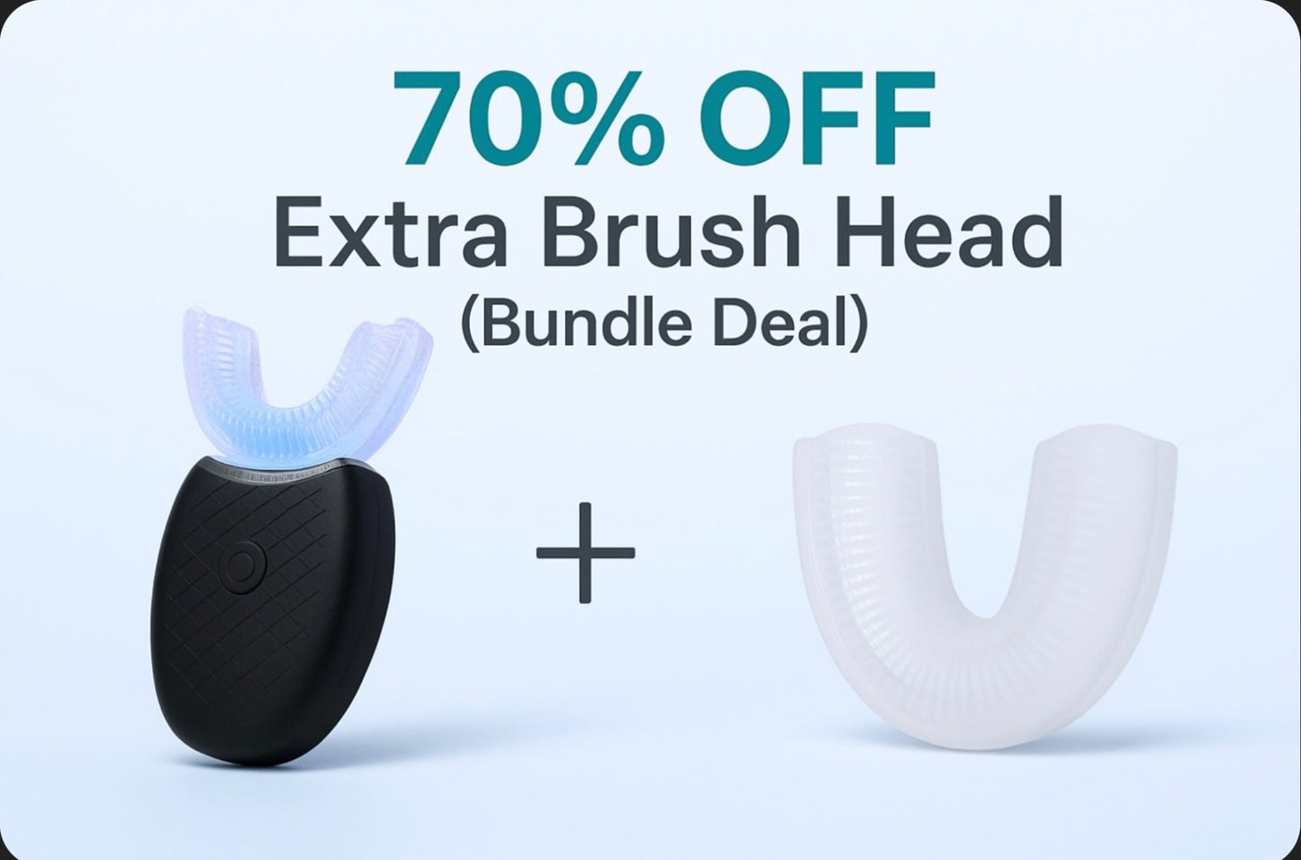White Bites SmartShine — Automatic U-Shaped Sonic Whitening Toothbrush | 360° Cleaning, Rechargeable, Waterproof