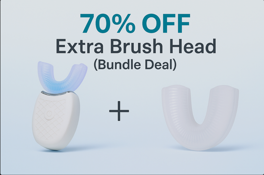 White Bites SmartShine — Automatic U-Shaped Sonic Whitening Toothbrush | 360° Cleaning, Rechargeable, Waterproof